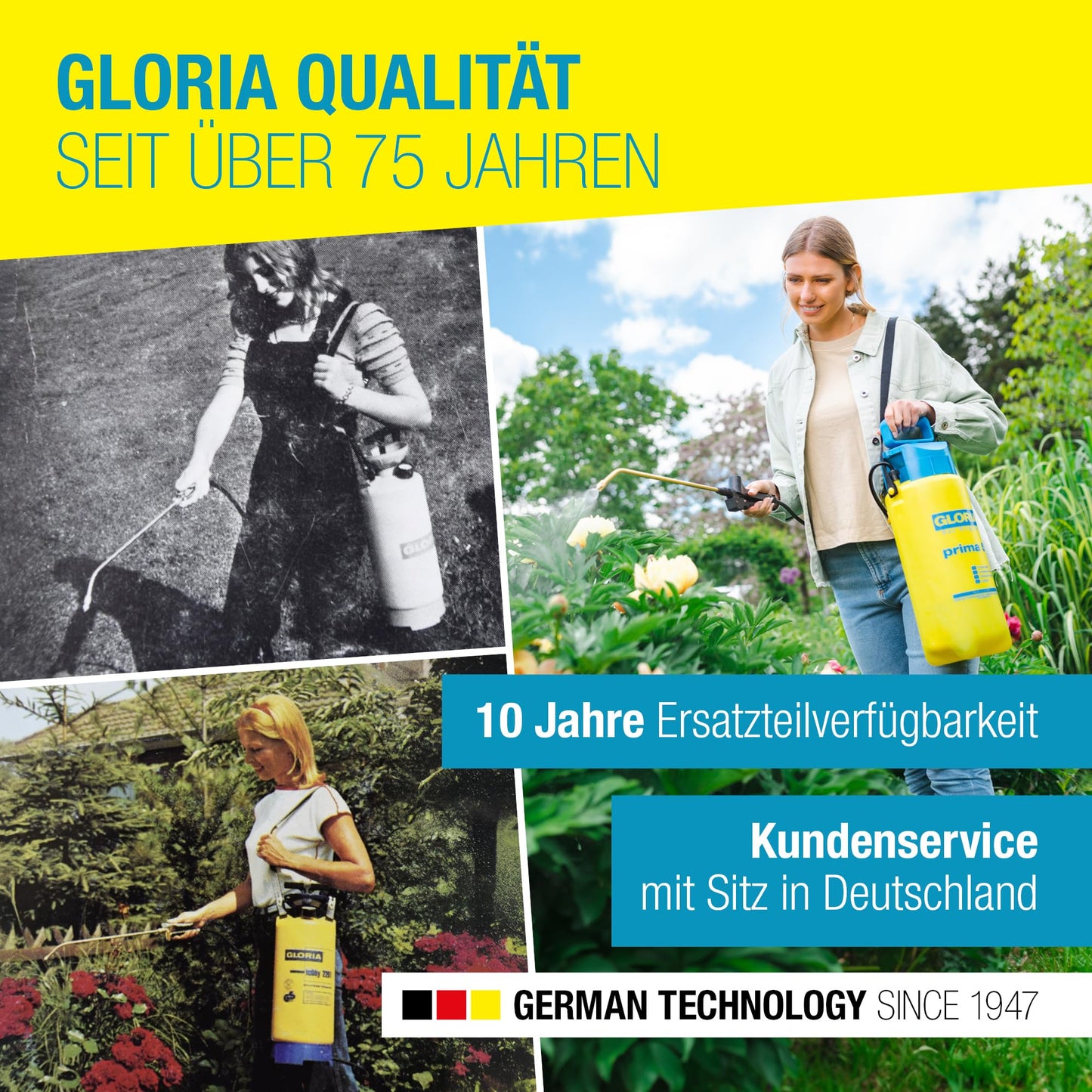 GLORIA Drucksprüher 'prima 5' (5L Füllinhalt): Sprühgerät für den Pflanzenschutz