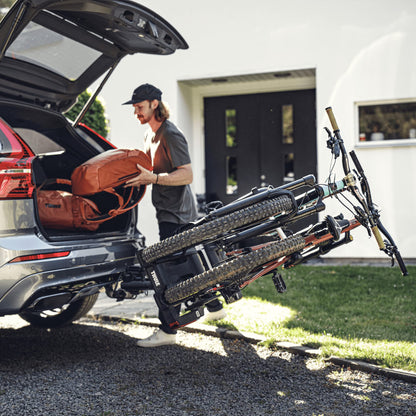 Thule EasyFold XT towbar bike rack for 2 bikes (black-aluminum)