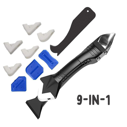 9-in-1 Silikonentferner Werkzeug Set | mit Fugenglätter, Abzieher und mehr2