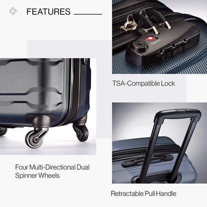 SAMSONITE 'Omni Pc' Hartschalen Reisekoffer-Set mit TSA-Schloss: Erweiterbar