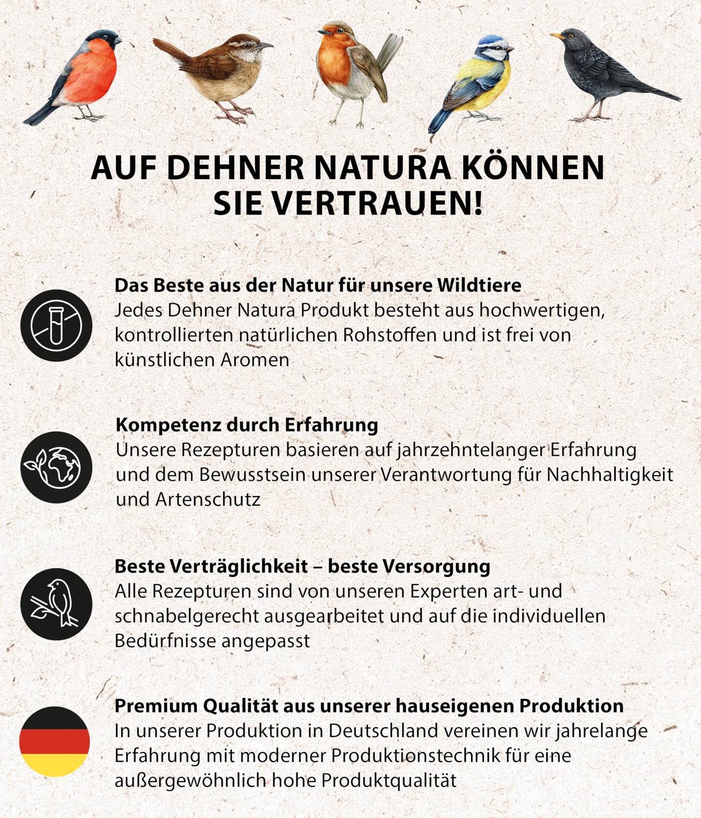 Dehner Natura Premium Year-Round Wild Bird Food: Sunflower Seeds (5kg)