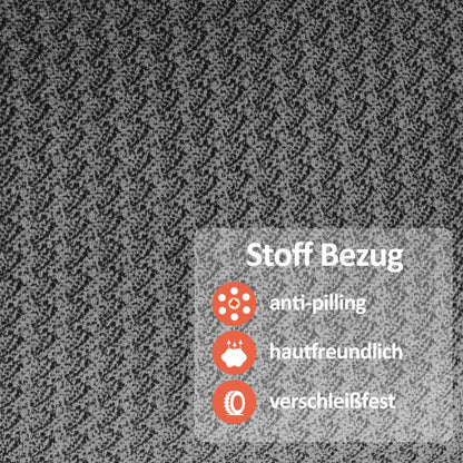 M MCombo Fernseh- Relaxsessel (7008) mit Liege-, Massage und Wärmefunktion: Elektrisch verstellbar, USB & Getränkehalter in Grau