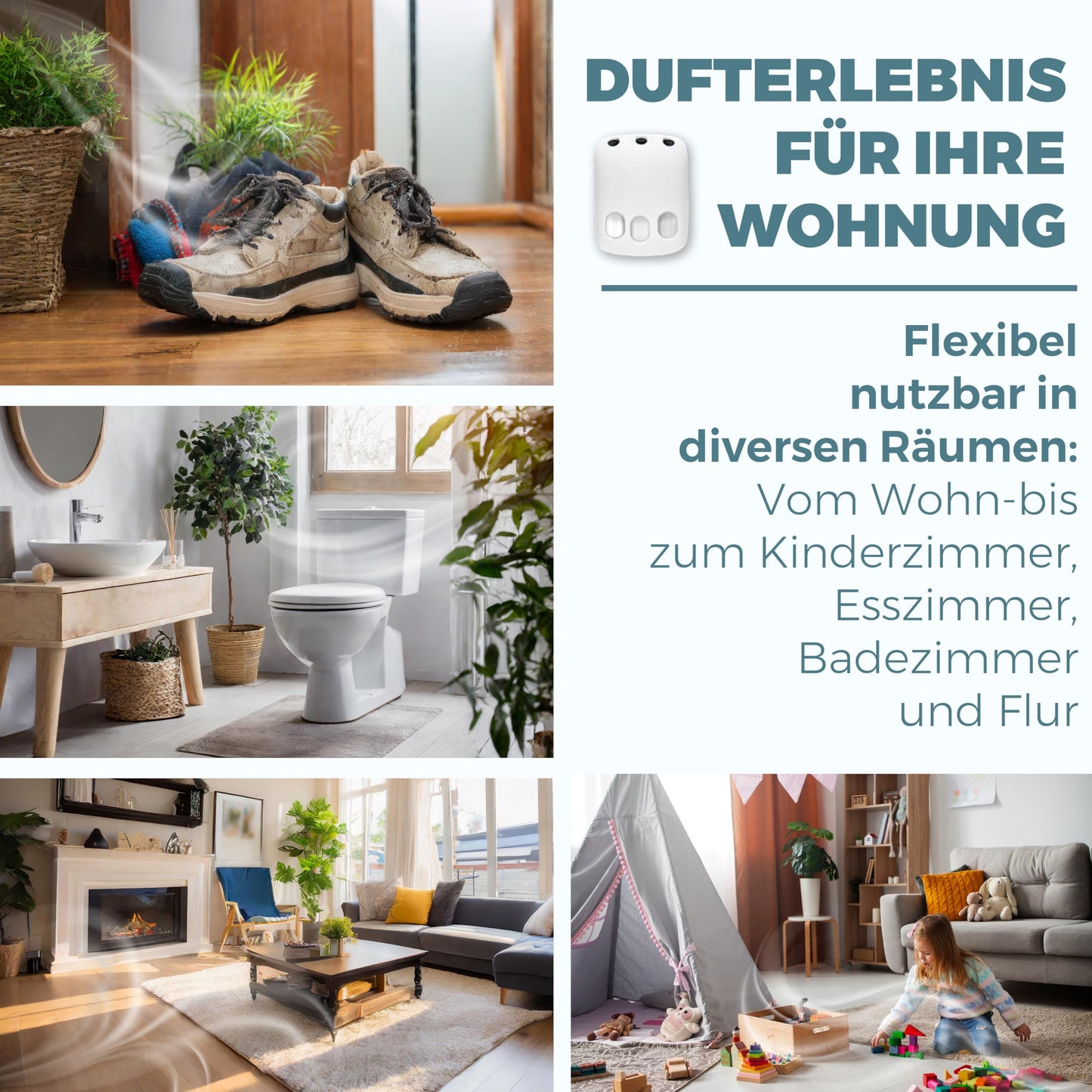 Fresh & More 3Volution Duftstecker - Nachfüller 6er MIX-Paket (6x20ml) bis zu 60 Tage Frische
