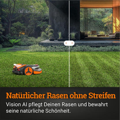 WORX Landroid Vision M600 KI-Mähroboter (WR206E.1) für Gärten bis 600m²: WLAN & Bluetooth, Igelschutz