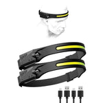 LED Sensor Headlamp, USB Rechargeable, for Outdoor Activities