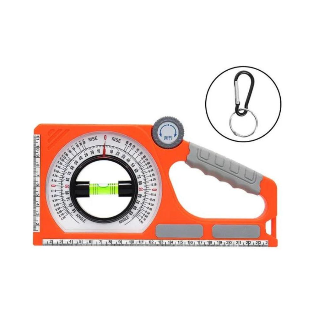 Magnetische Neigungsmesser | Multifunktionales Winkelmessinstrument (Orange)