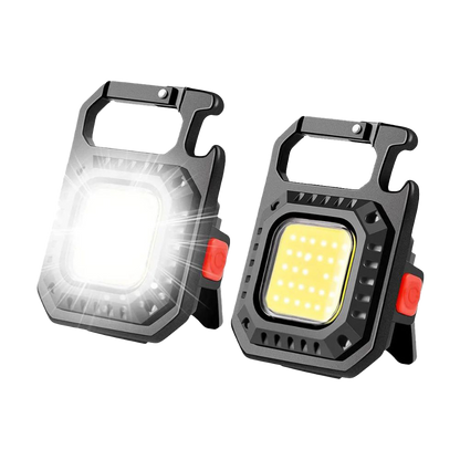 COB-Schlüsselbund LED | 3-Lichtmodi, Klappbar, Wiederaufladbar