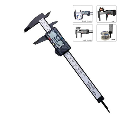 150mm/100mm Elektronischer Digital-Messschieber aus Premium Kohlefaser