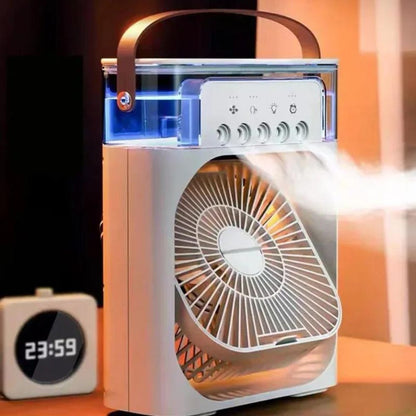 Tragbarer 3-in-1 Luftkühler: Klimaanlage, Nachtlicht, Aromatherapie und Luftbefeuchter
