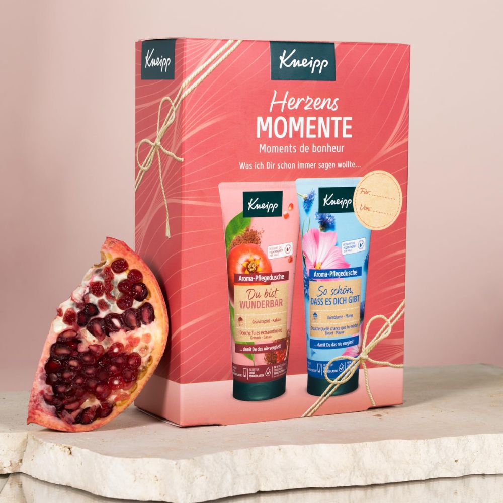 Kneipp Herzensmomente Geschenkset | 2 Aroma-Pflegeduschen