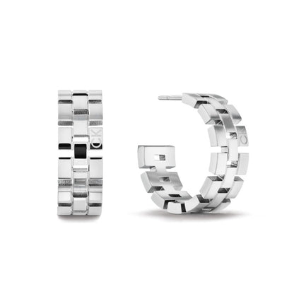 Calvin Klein Hoop Stainless Steel Women's Earrings from the 'GEOMETRIC' collection