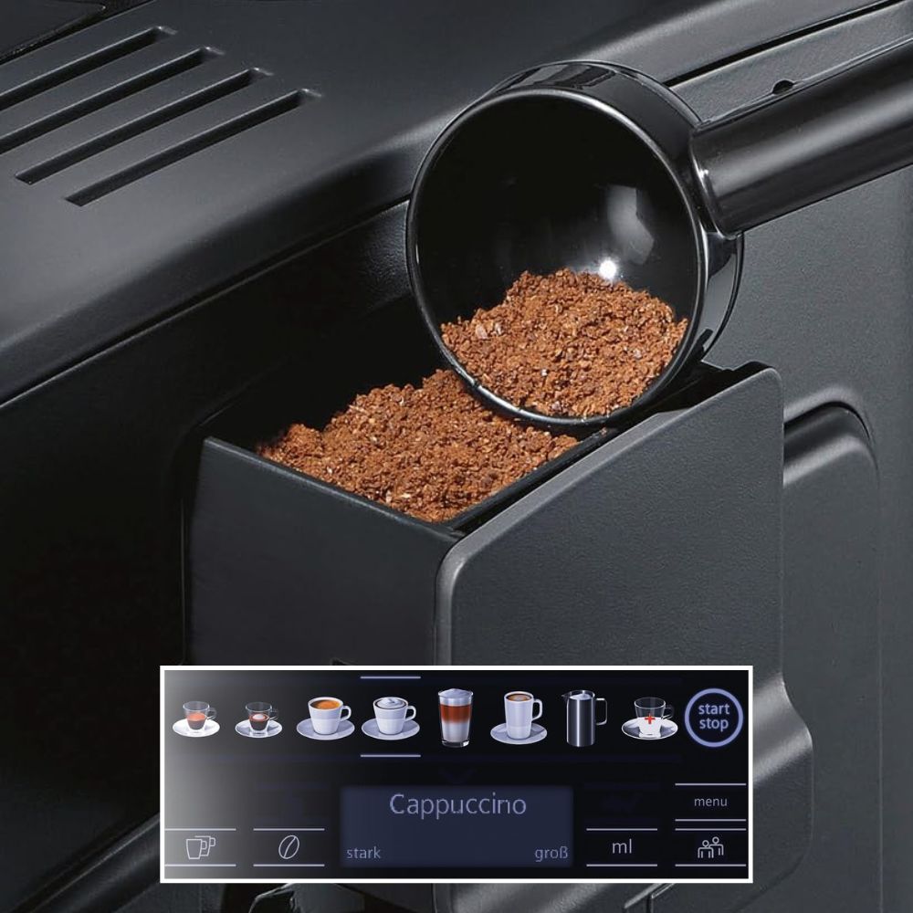 SIEMENS 'EQ6 Plus S300' Kaffeevollautomat für viele Kaffeespezialitäten, Milch-Aufschäumdüse, Keramikmahlwerk
