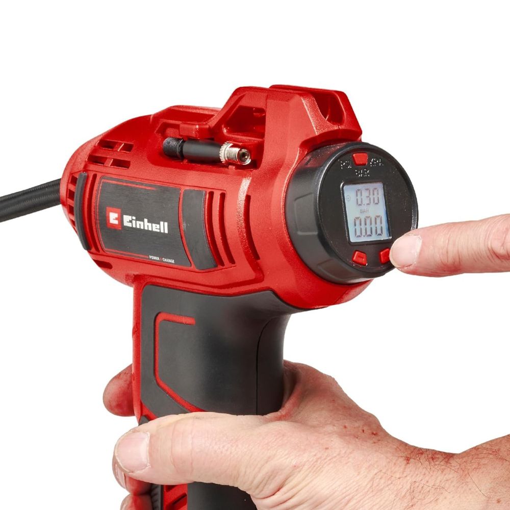 Einhell Cordless Car Compressor CE-CC 18 Li-Solo Power X-Change (18V, max. 11 bar, 60cm compressed air hose)
