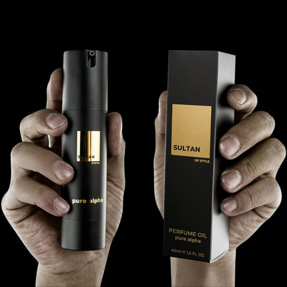 Sultan of Style 'Pure Alpha' Parfum Oil Herren | Würziger & Frischer Duft: 100% Alkoholfrei