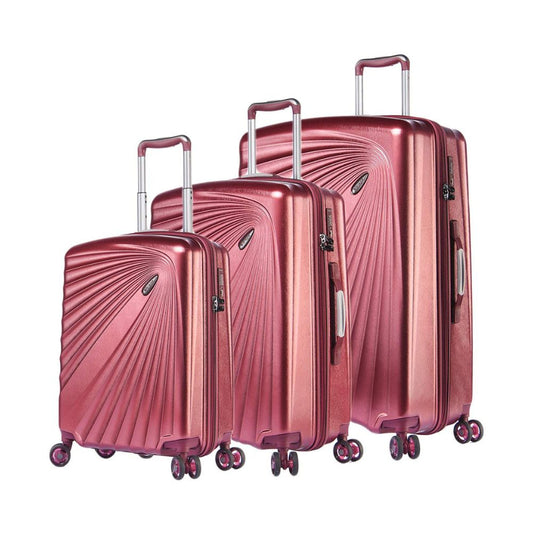 ABISTAB VERAGE 'Kinetic' Hartschalen Reisekoffer-Set (3-teilig): TSA, Burgundy