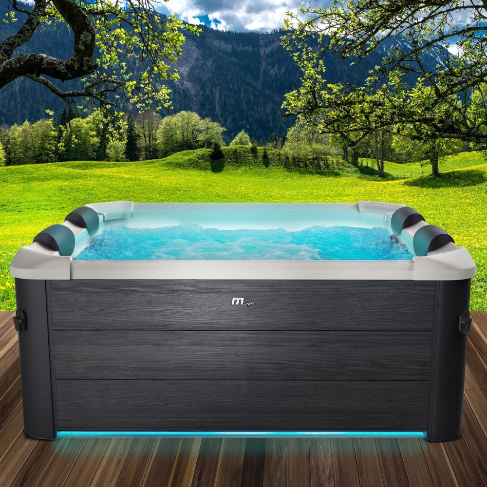 BRAST® Whirlpool MSpa Oslo Plus XXL with fixed outer wall &amp; LED lighting