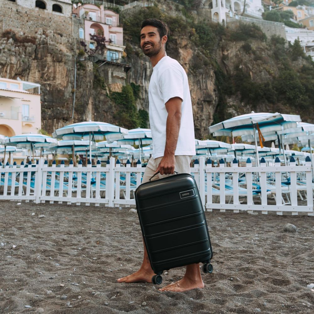 AMERICAN TOURISTER Skymax 3-teilig Koffer-Set in Schwarz | TSA-Schloss