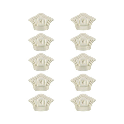 Fersenpolster (5 Paar-10 Stück): Verstellbare Einlegesohlen für Sportschuhe, Fersenprotektor, Schuhpads (Beige)