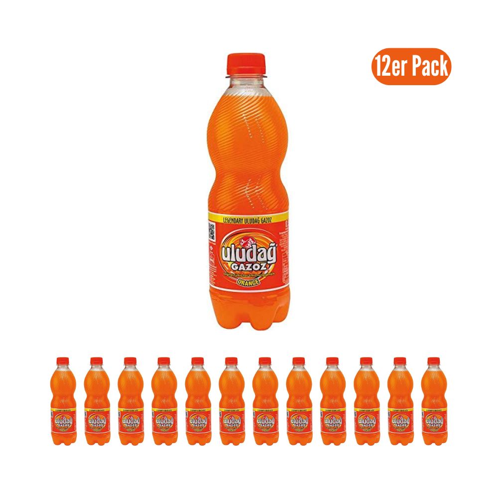 Uludag Gazoz Orange (12x 0,5L): Türkisches Erfrischungsgetränk inkl. 3 € Einwegpfand