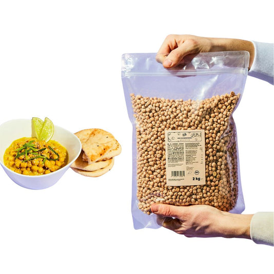 KoRo BIO Kichererbsen (2kg): Vegan Ohne Zusätze - Hülsenfrüchte im Vorteilspack