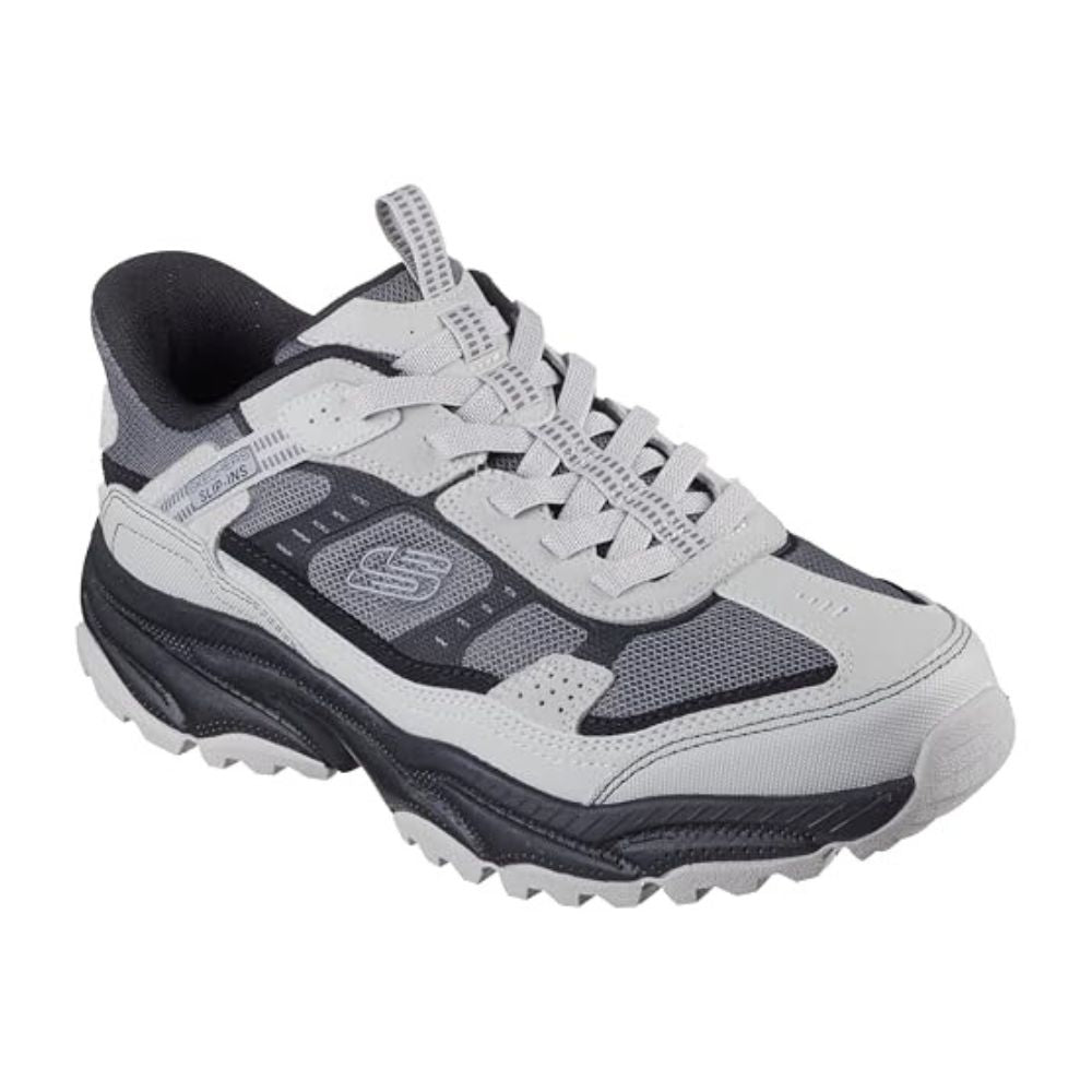 Skechers  'Vigor AT' Slip-Ins Herren Sneaker: Graues Textil-Synthetik
