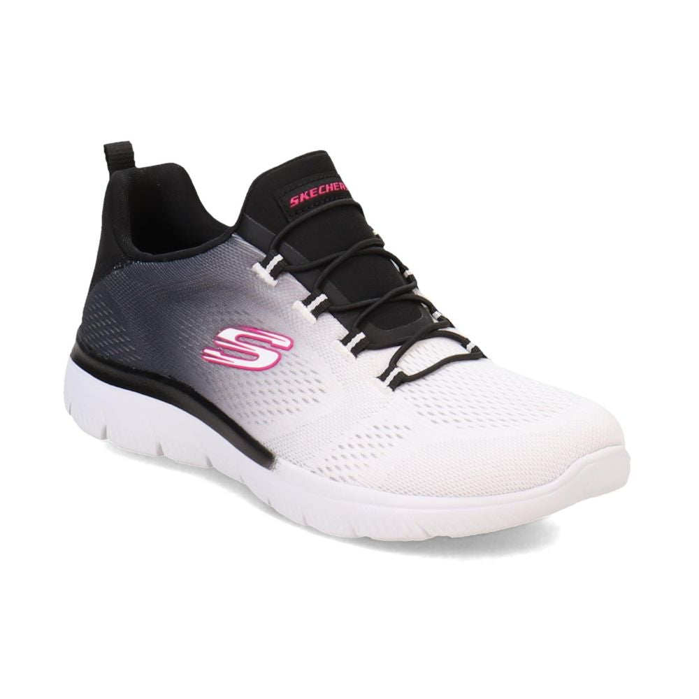 Skechers  'Summits Bright Charmer' Slip-On Damen Sneaker mit S/W Netzbesatz