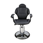 Barberpub Friseurstuhl | Hydraulisch, bis 135° kippbar mit Gasfeder-Sperre, 360° drehbar