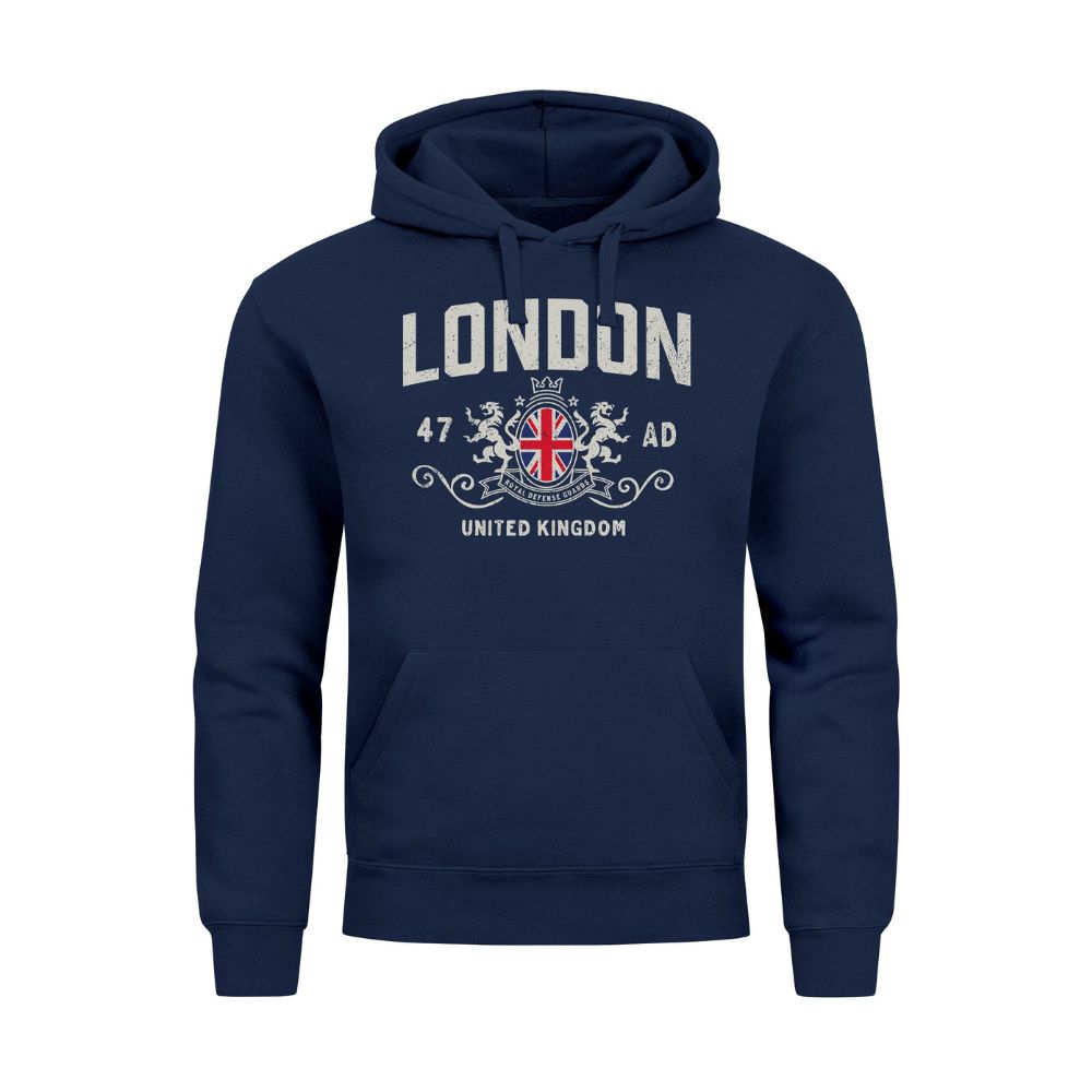 Neverless® Hoodie London - United Kingdom (Navy)