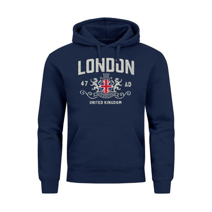 Neverless® Hoodie London - United Kingdom (Navy)