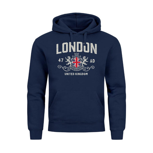 Neverless® Hoodie London - United Kingdom (Navy)