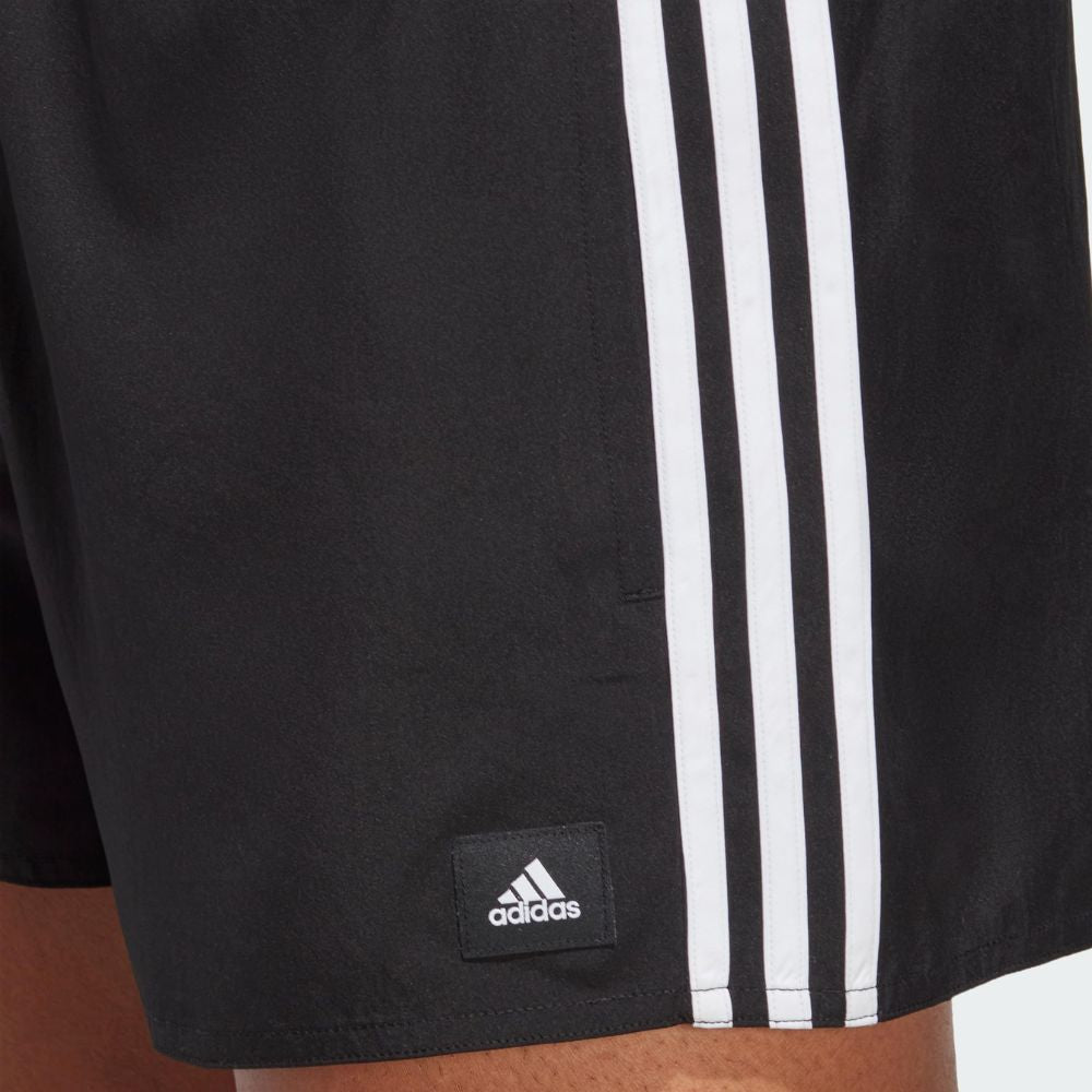 adidas 3-Stripes CLX Men's Drawstring Swim Shorts: Quick-drying