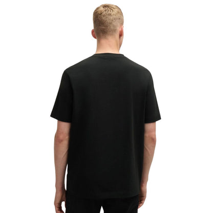 BOSS Herren T-Shirt aus Baumwoll-Mix mit Stretch-Elasthan, Logo-Print