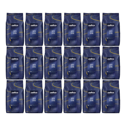 Lavazza Super Crema Espresso Kaffeebohnen (18x1kg): Intensiv, Cremig & Ausgewogen
