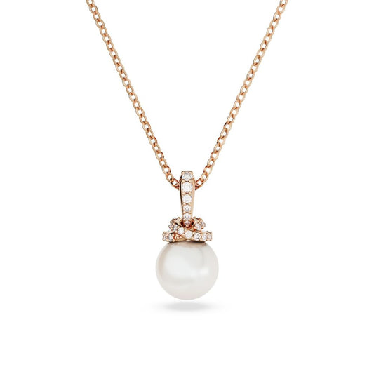 Swarovski 'Originally' Kristallperle-Anhänger für Damen: Halskette mit Roségold-Legierungsschicht