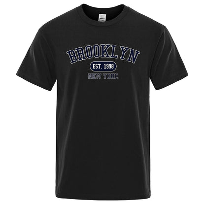 Brooklyn EST. 1998 NYC T-Shirt | Urban Rundhals-Streetwear für den Sommer (Schwarz) 1