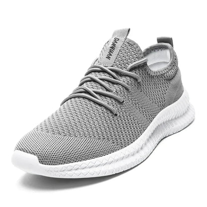 DAMYUAN Sommer Sneaker für Herren | Trendy, Bequem und Stilvoll: in Größen 36-46 (Hellgrau)
