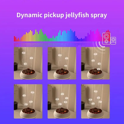 Dynamischer Quallen-Luftbefeuchter (250ml) mit Aroma-Diffuser & 7 Farben Nachtlichtern inkl. Fernbedienung für das Schlafzimmer