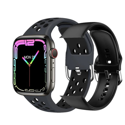 Ultra Watch Serie 9 - NFC, BT Anruf, Wasserdicht, 2,05" Display, Kabelloses Laden - Schwarz 2