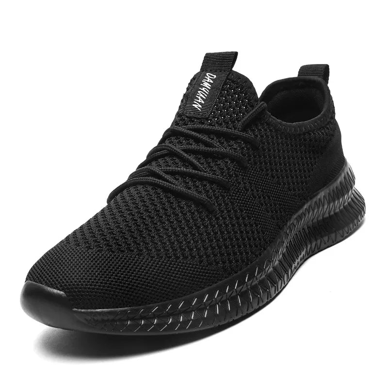 DAMYUAN Sommer Sneaker für Herren | Trendy, Bequem und Stilvoll: in Größen 36-46 (Schwarz)