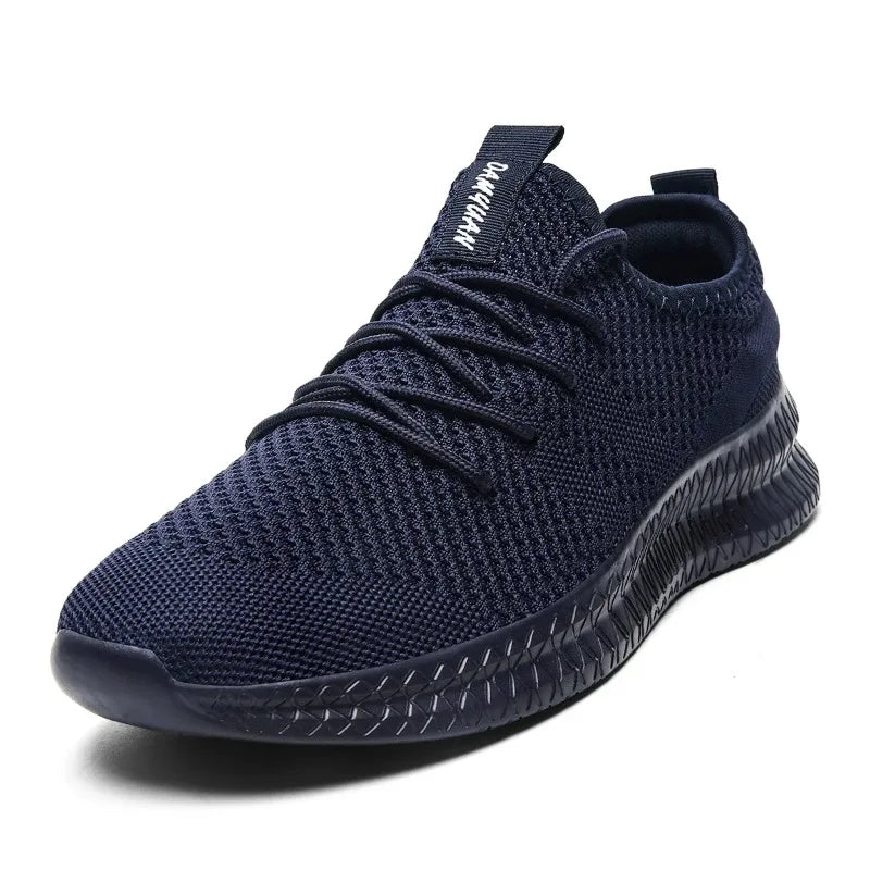 DAMYUAN Sommer Sneaker für Herren | Trendy, Bequem und Stilvoll: in Größen 36-46 (Dunkelblau)