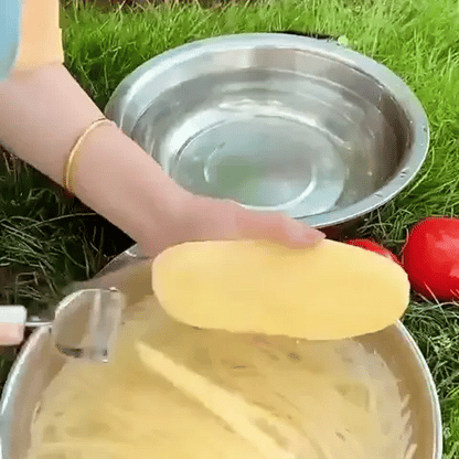 Multifunktionaler Gemüseschäler | Robuster Edelstahl Kartoffel-, Obstschneider - Preview GIF
