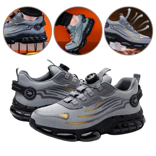 Rotating Button Sicherheitsschuhe | Herren Outdoor-, Arbeitsschuhe: Anti-Smash, Anti-Puncture