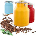 Edelstahl-Aufbewahrungstank | Luftdichter Behälter für Getreide, Reis, Mehl, Kaffee, Tee und mehr